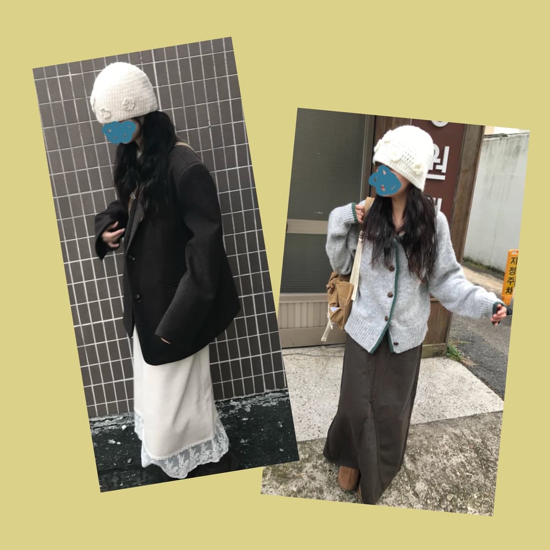 플라워 니트 비니 상품이미지3