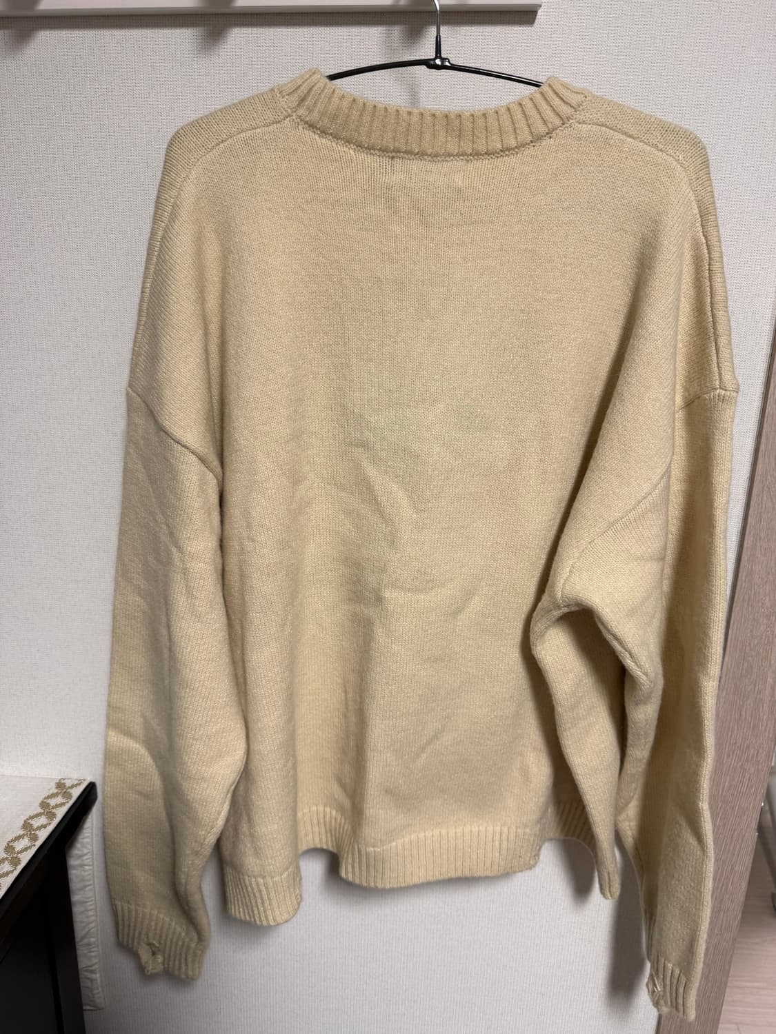 후드후드 에일리언 데미지 니트 아이보리 상품이미지3