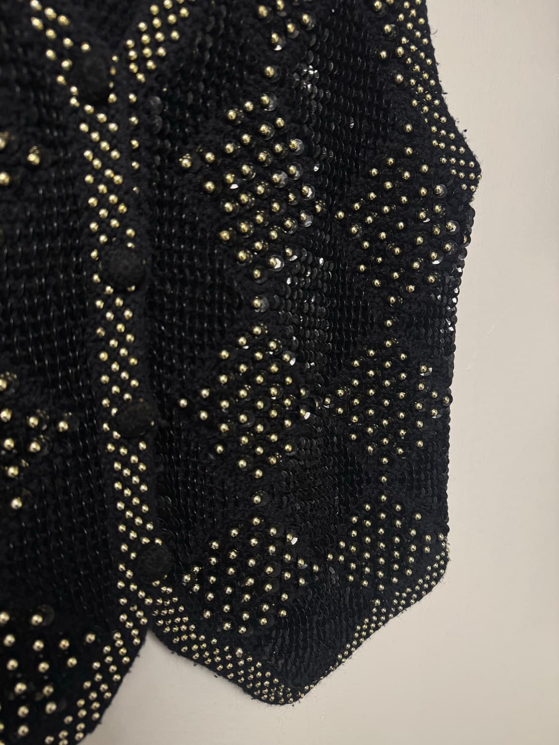 빈티지 스터드 스팽글 펑크 니트 베스트 조끼 F 상품이미지5
