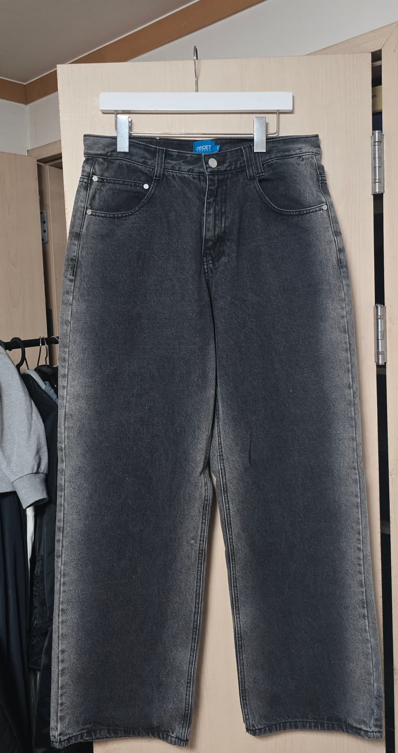 데케트 mid Rise Wide black side  jeans

 32 상품이미지6