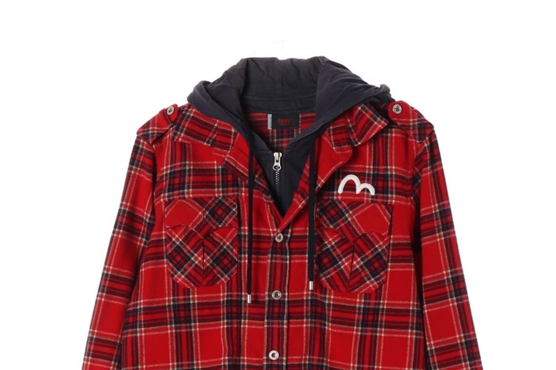 에비수 빈티지 후드 레이어드 셔츠 M 상품이미지3