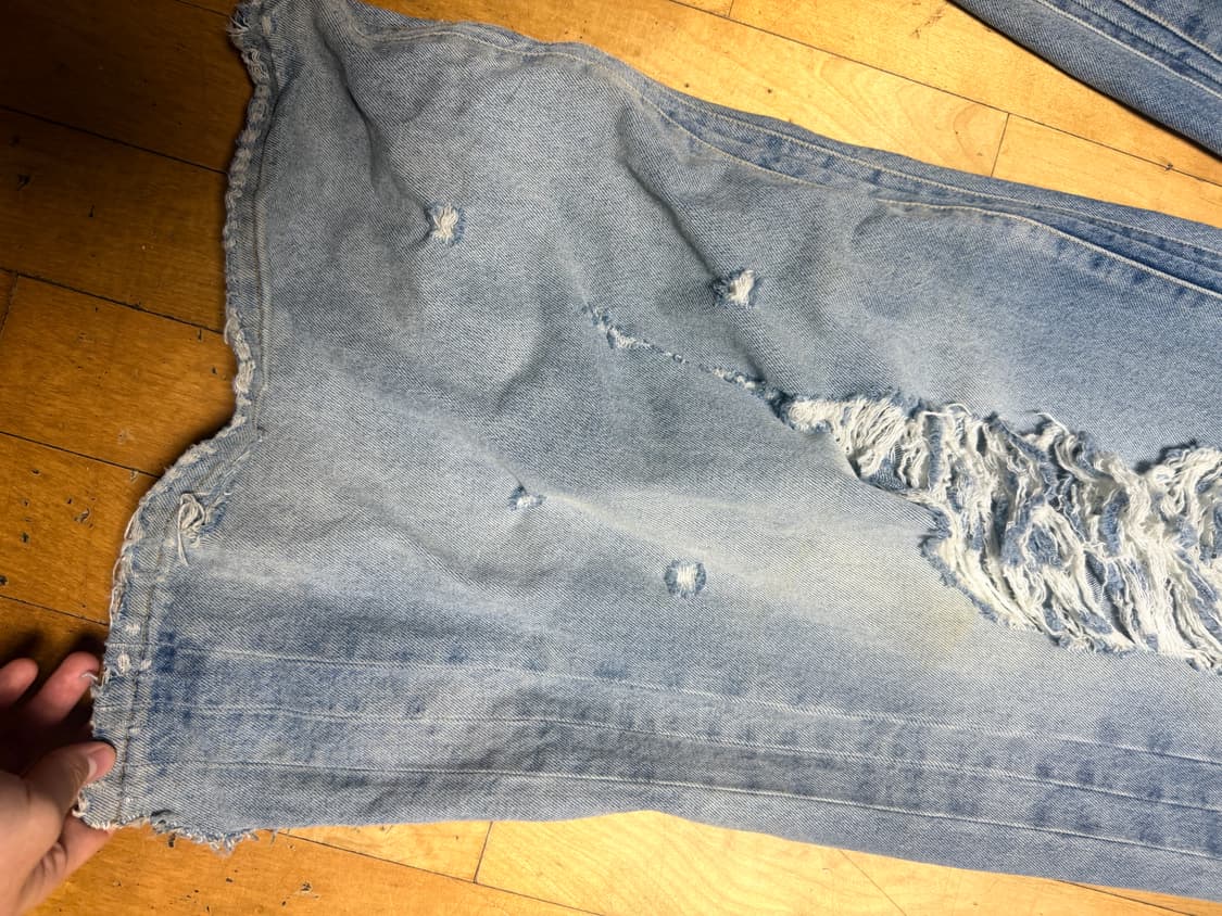 [짐정리특가] 베트멍 destroyed baggy jean 상품이미지5