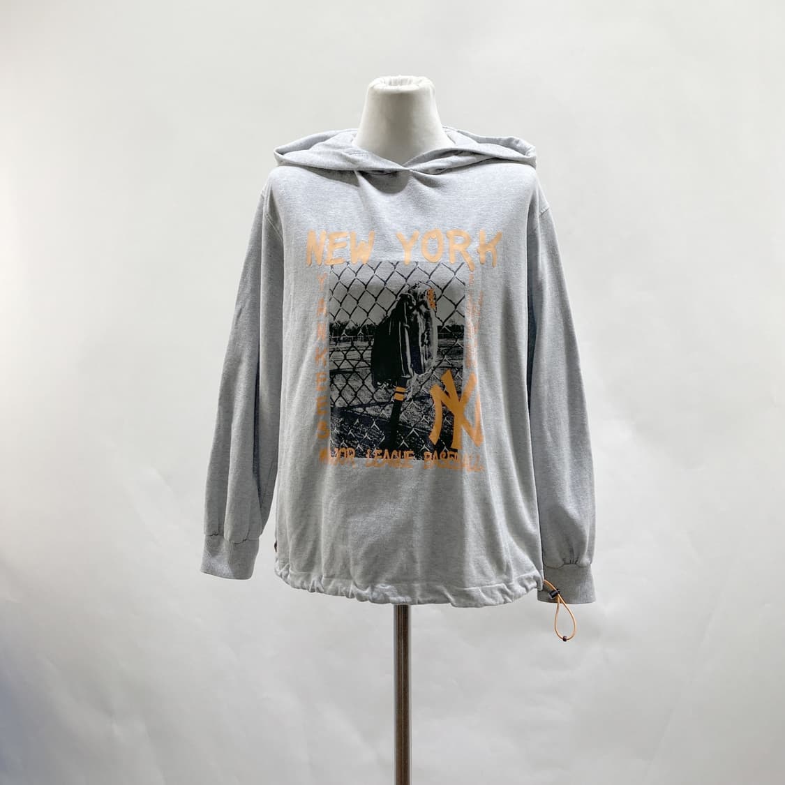 MLB 여성 후드티셔츠 그레이 XS  상품이미지1