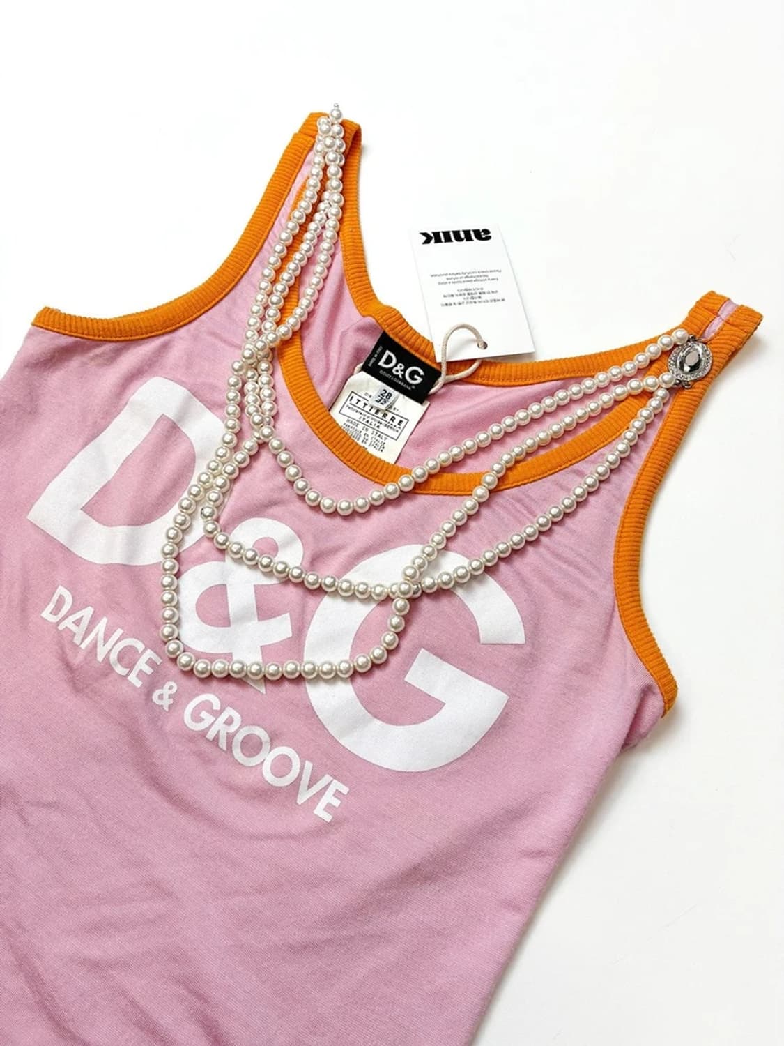 돌체앤가바나 00s 레이어드 Y2K 슬리브리스 PN5046 상품이미지2