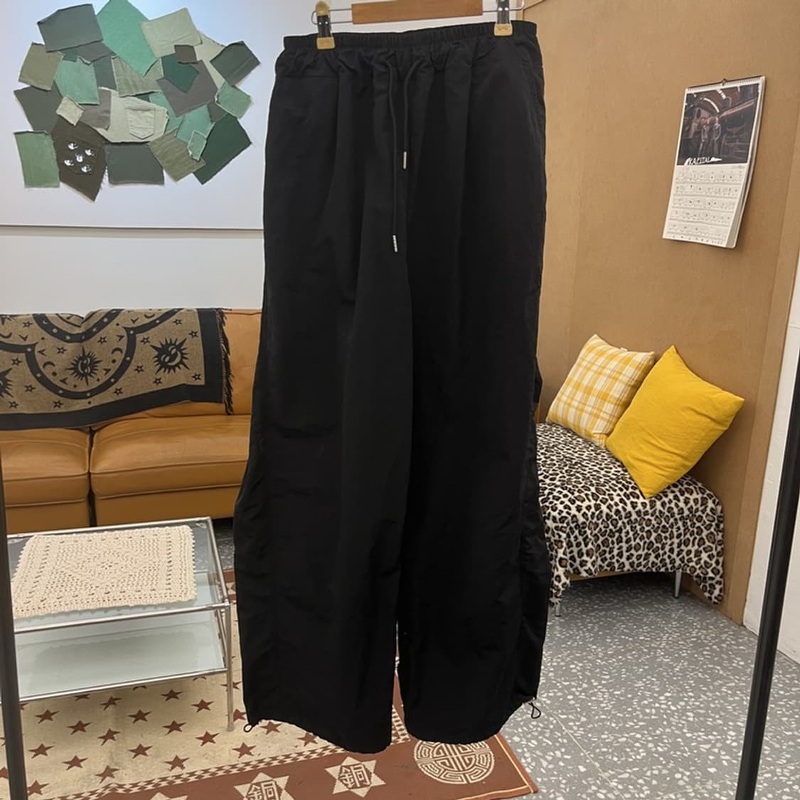 빈티지 캐주얼 스트릿 아방핏 빅 바람막이 트랙팬츠 F C09843 상품이미지3