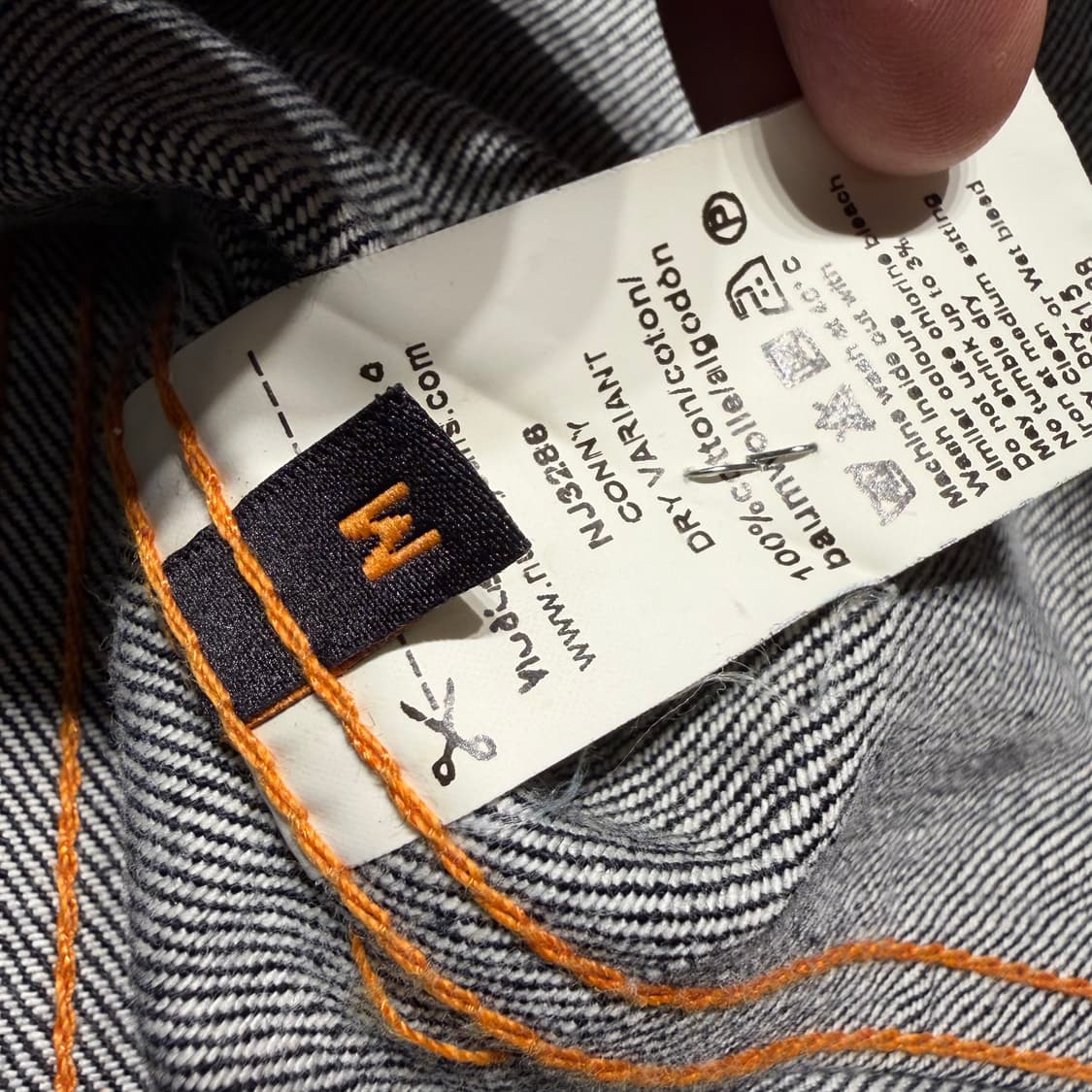 누디진 콘니 데님 자켓 M 상품이미지4