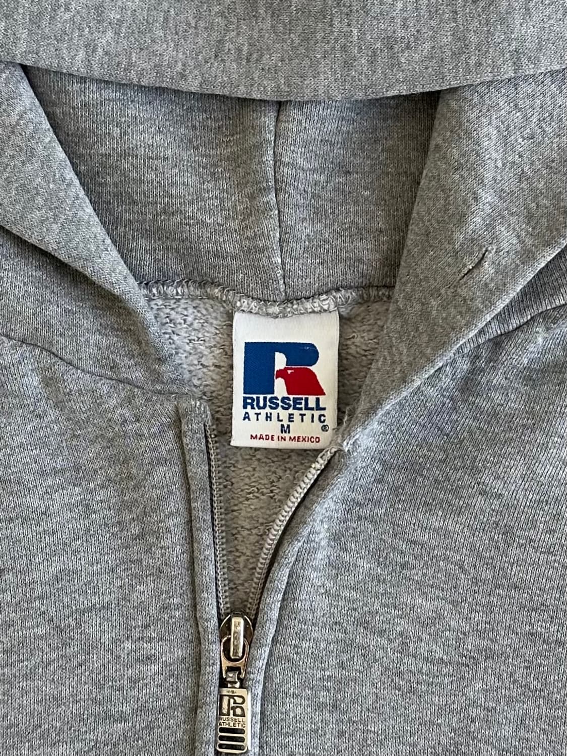 90s 빈티지 러셀 후드집업 그레이 M 상품이미지5