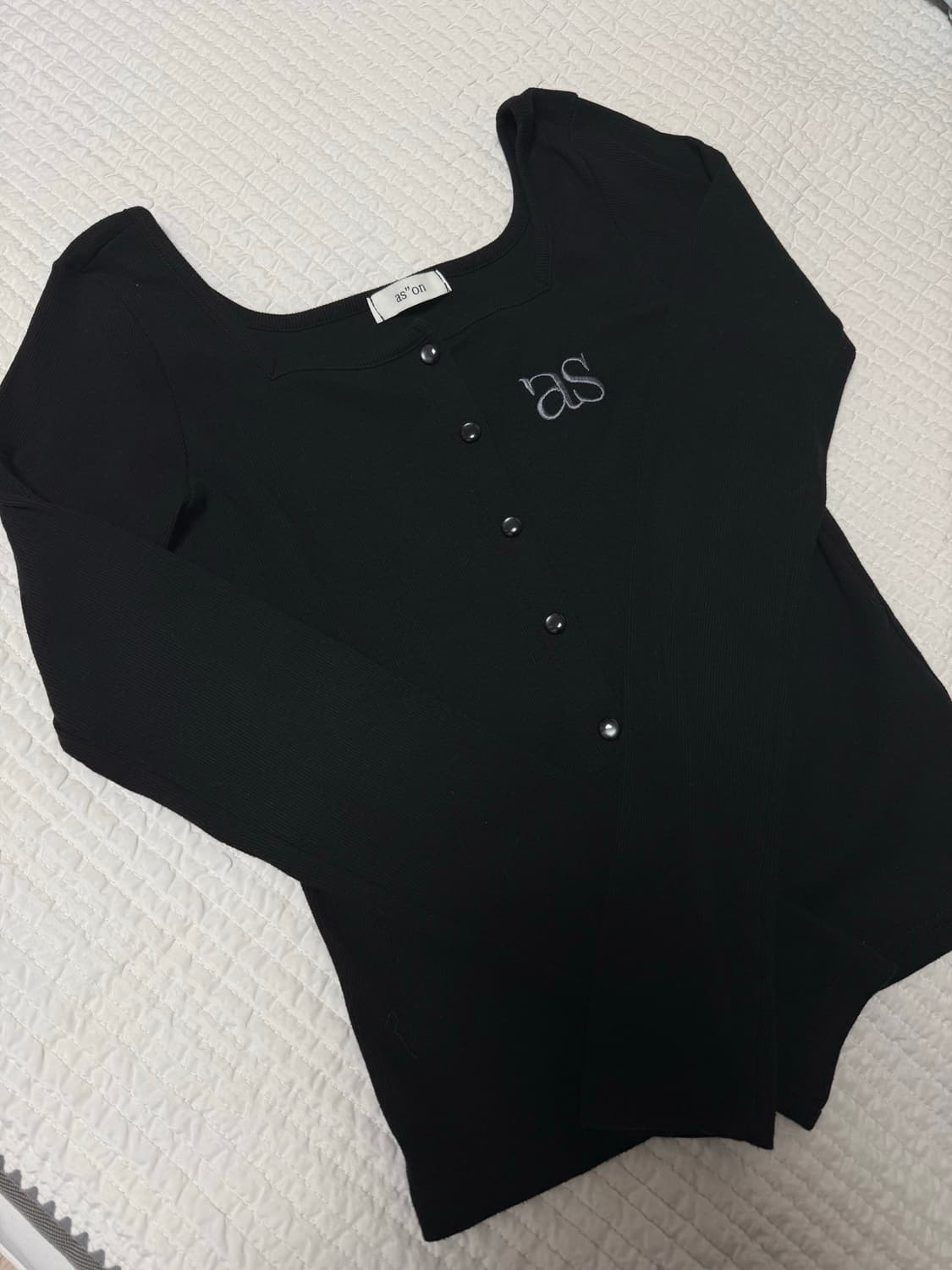 애즈온 시실리 가디건 블랙 상품이미지2