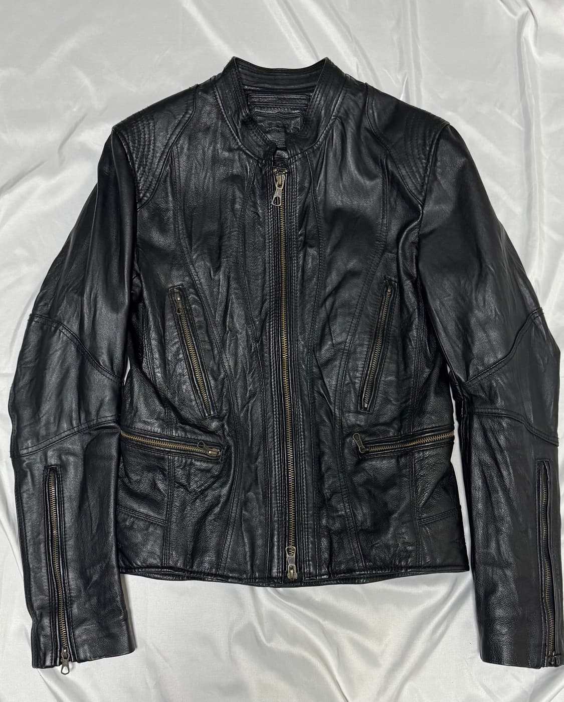 Bike leather jacket (vintage) 상품이미지1
