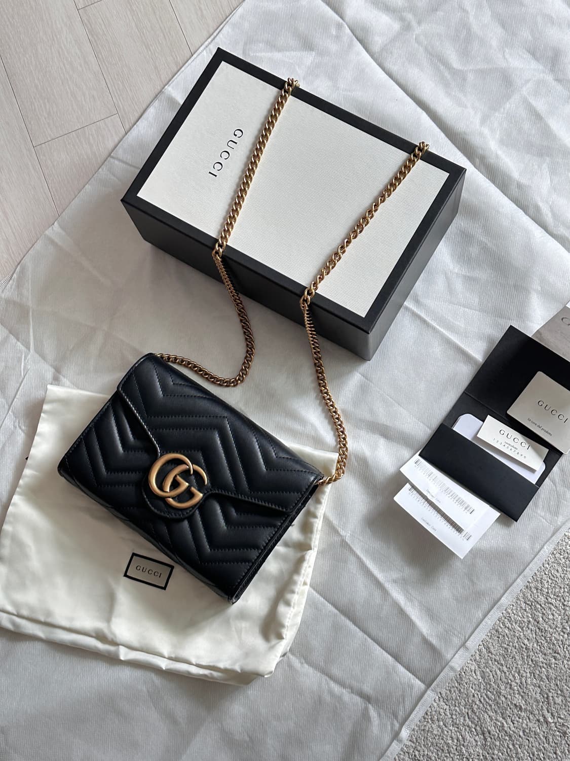 구찌 마몬트 마틀라쎄 미니 체인백 백화점제품 상품이미지2