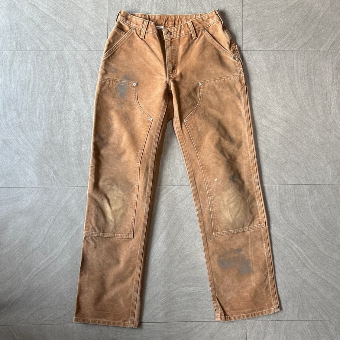 칼하트 정품 브라운 더블니 팬츠 바지 상품이미지1