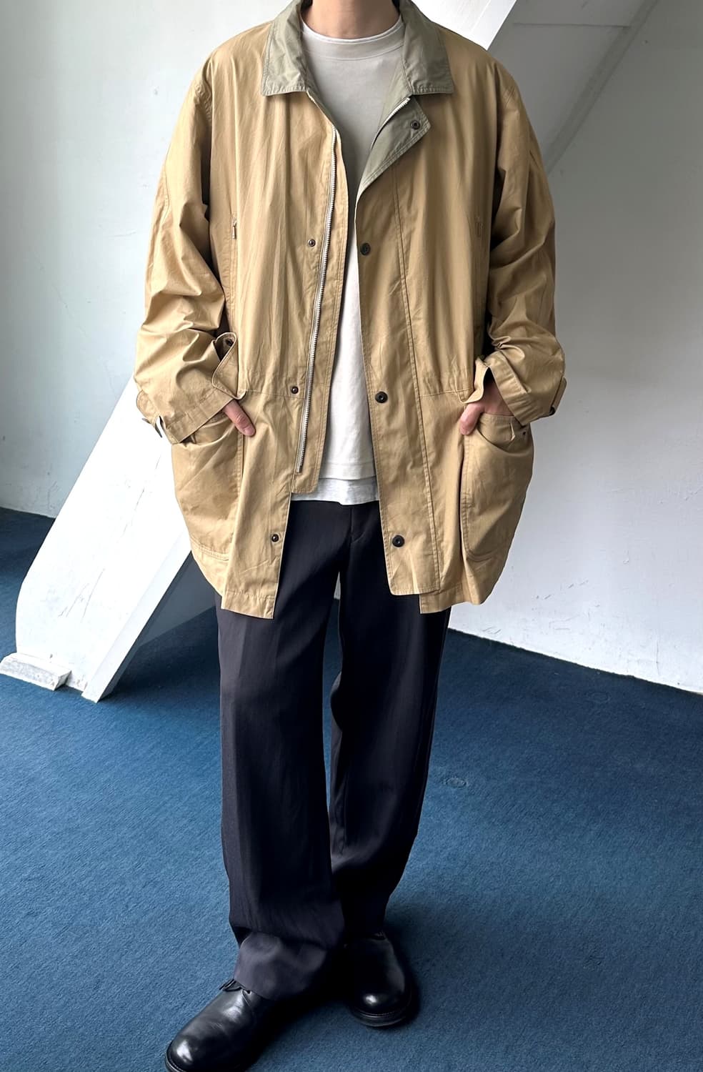 High count cotton mil parka 상품이미지2