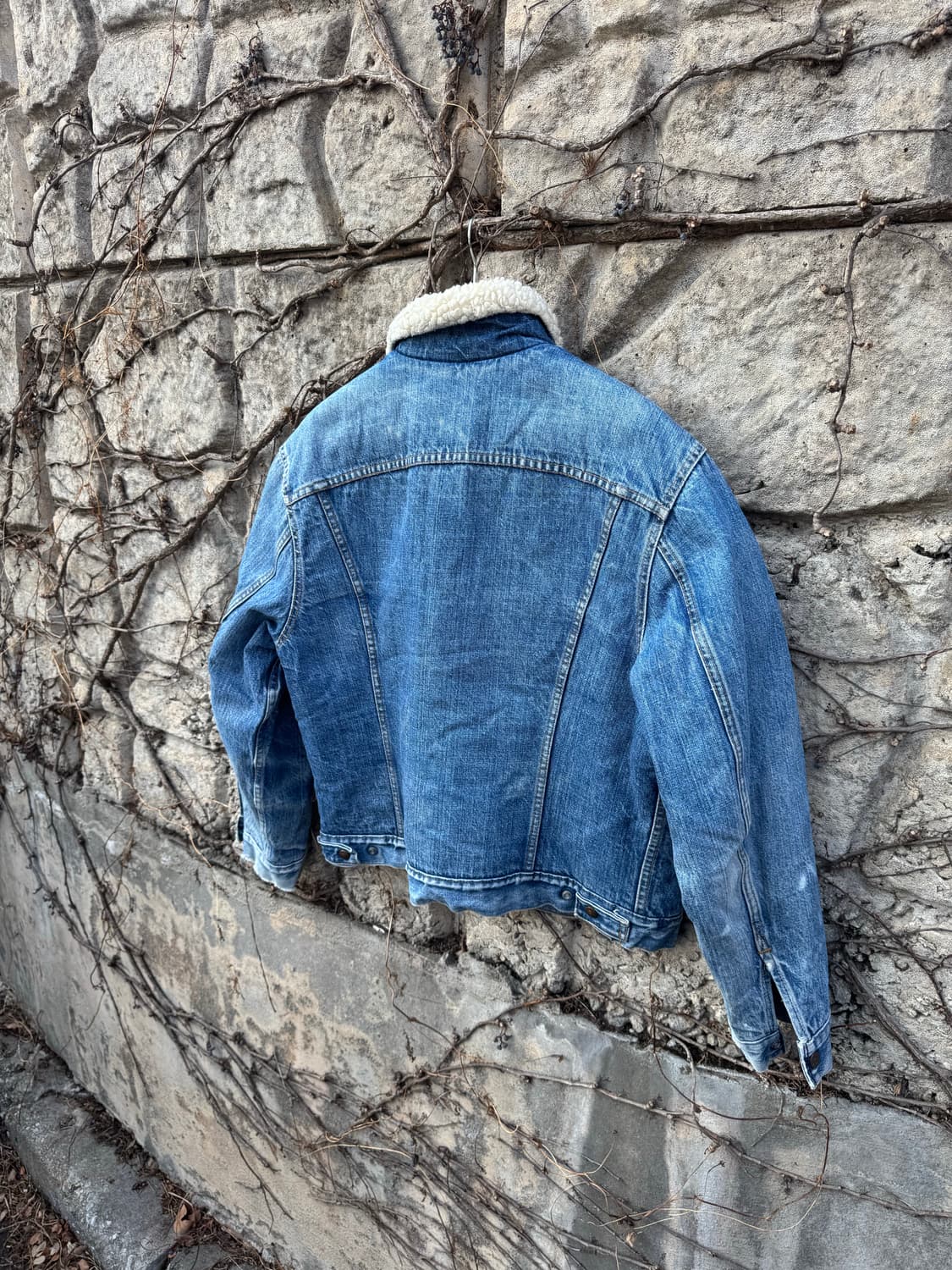 70s 리바이스 빈티지 레드탭 쉐르파 안감 데님 트러커 자켓 웨스턴 상품이미지4