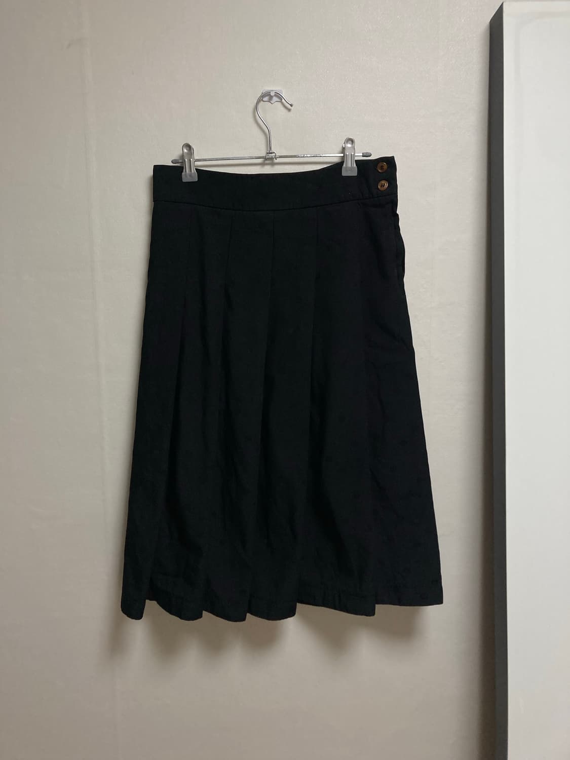 꼼데가르송 (꼼데꼼데) 폴카 도트 턱 플레어 스커트 XS 상품이미지1