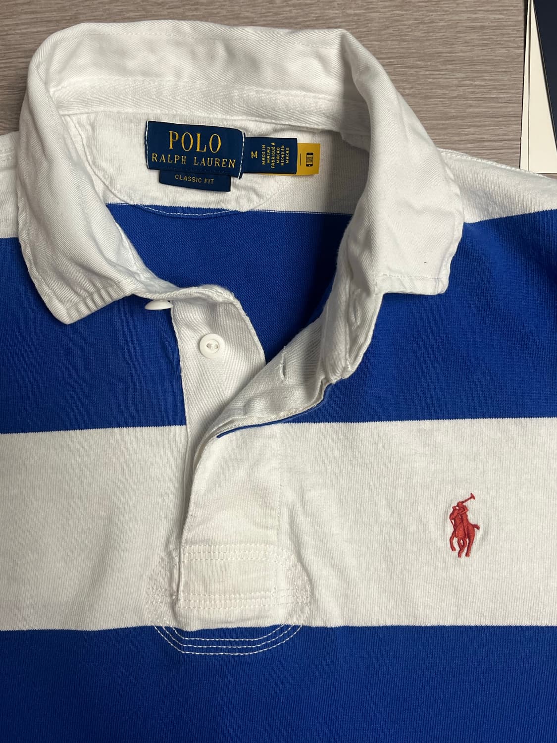 (국내미발매,새상품) 폴로 랄프로렌 스트라이프 긴팔 럭비티 상품이미지4