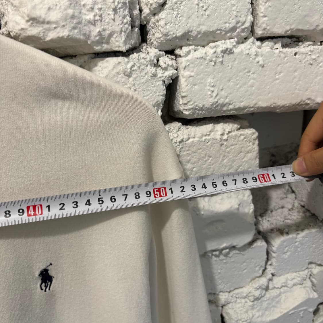 폴로 화이트 카라 슬리브 L 상품이미지5
