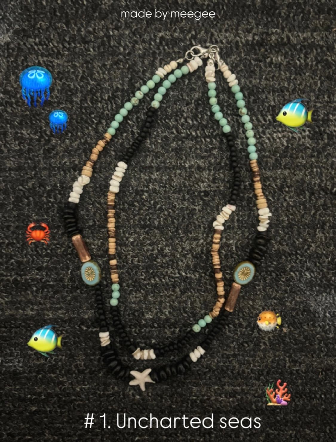 #1. Uncharted seas 비즈 목걸이 상품이미지2
