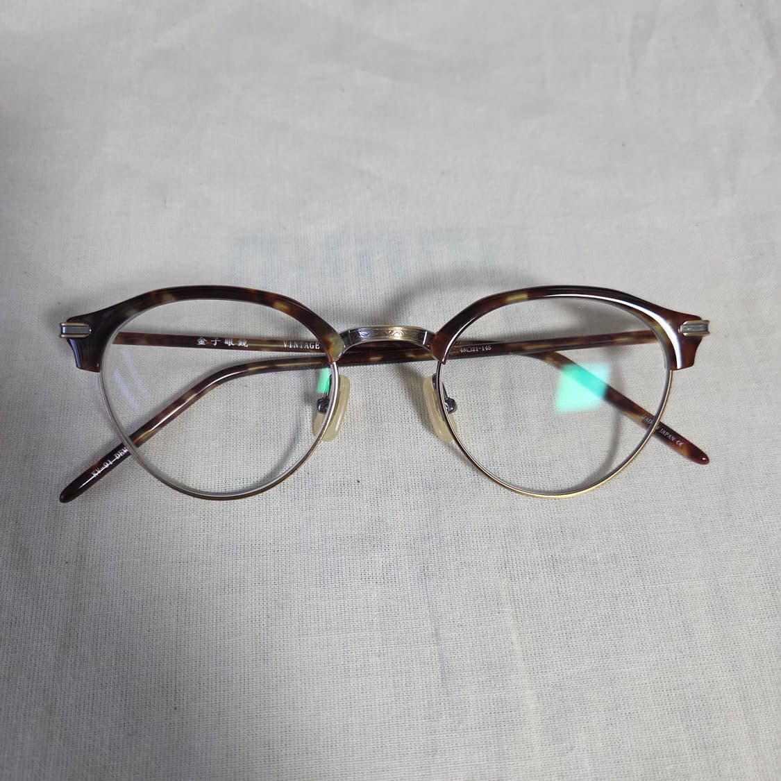 [48-21] 금자안경 kv-91 데미 / 톨토이즈 하금테 가네코옵티컬 상품이미지3