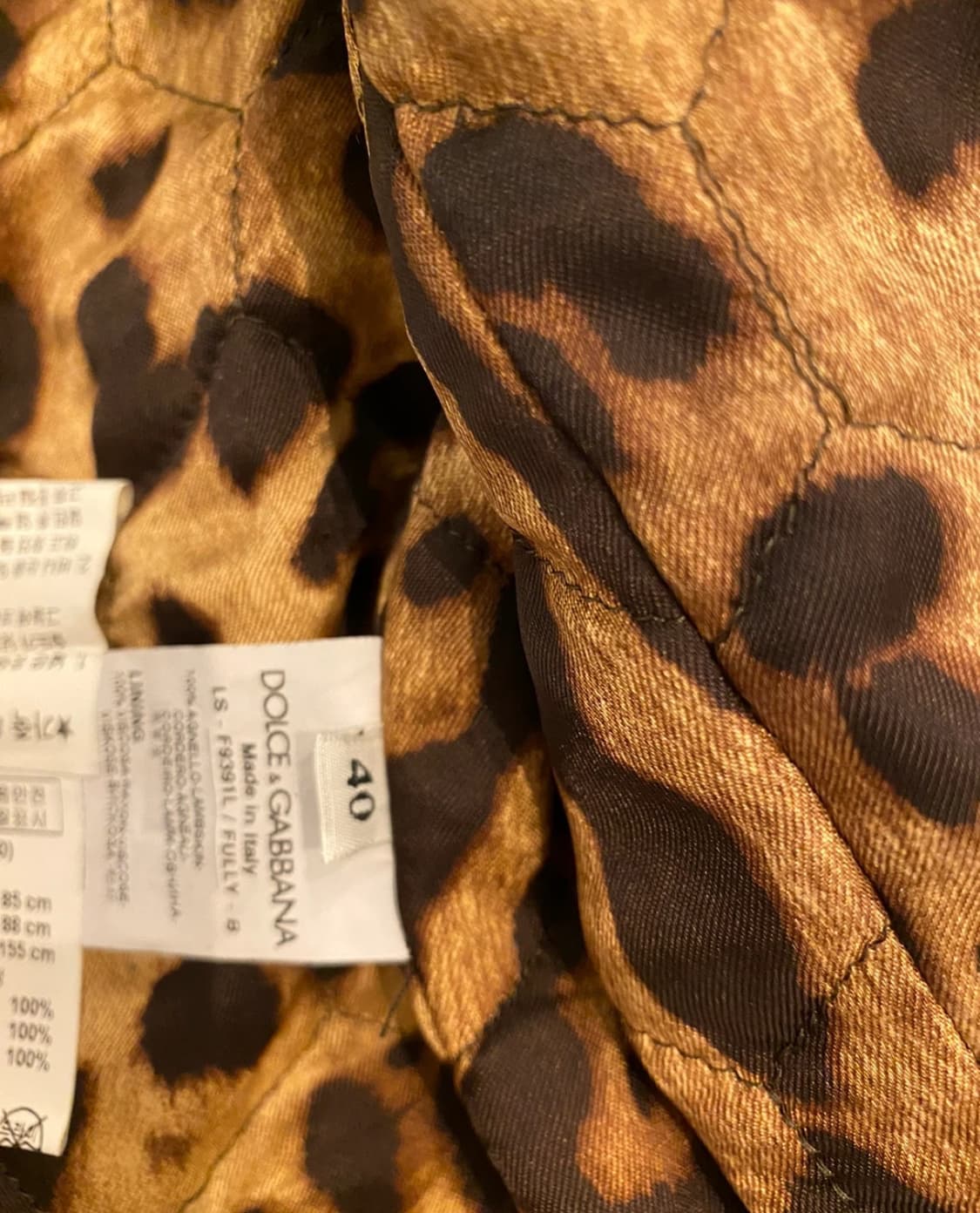 돌체앤가바나 블랙 가죽 자켓 40 상품이미지3