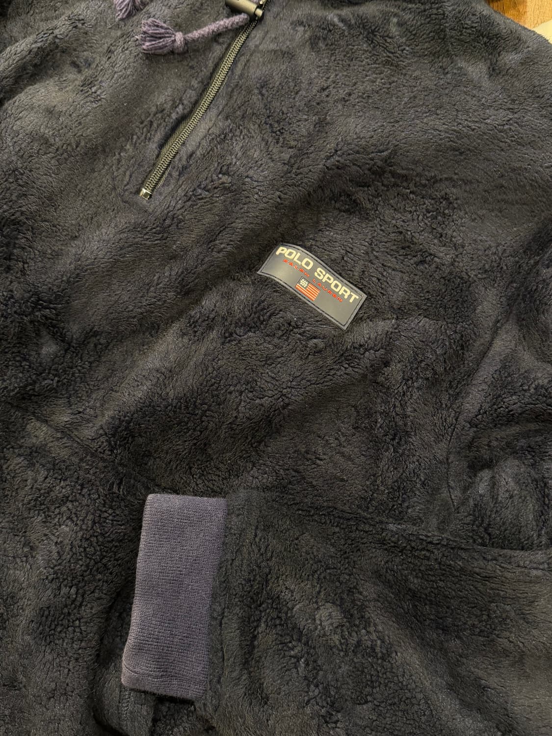 90s Polo Sport 폴로 스포츠 플리스 풀오버 후드 (USA) 상품이미지8