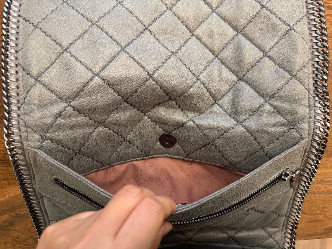 스텔라 매카트니 파라벨라 클러치 (스웨이드/그레이) 상품이미지6