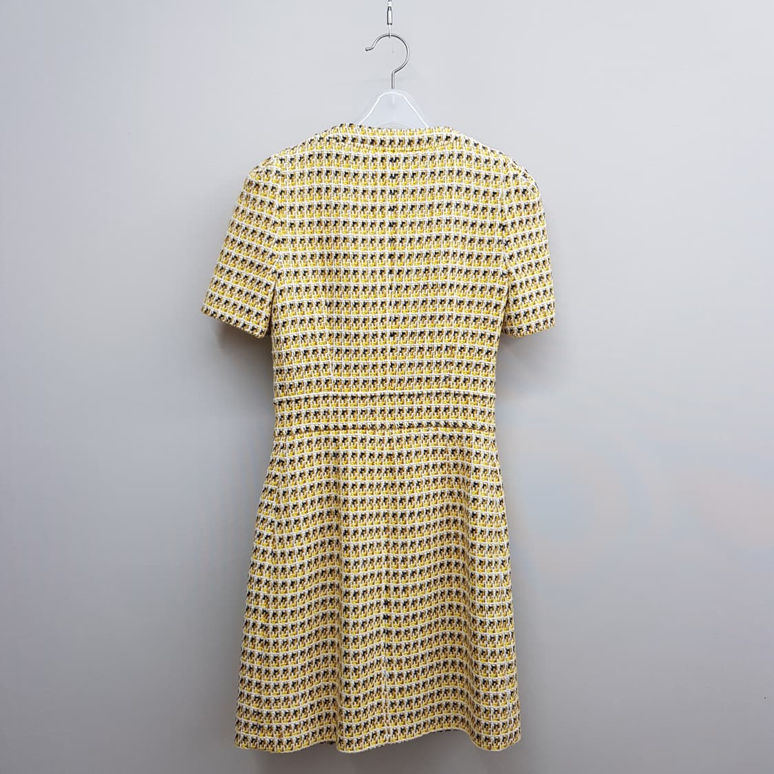 마쥬 트위드 금사 포인트 반팔 미니 원피스 34사이즈 상품이미지6