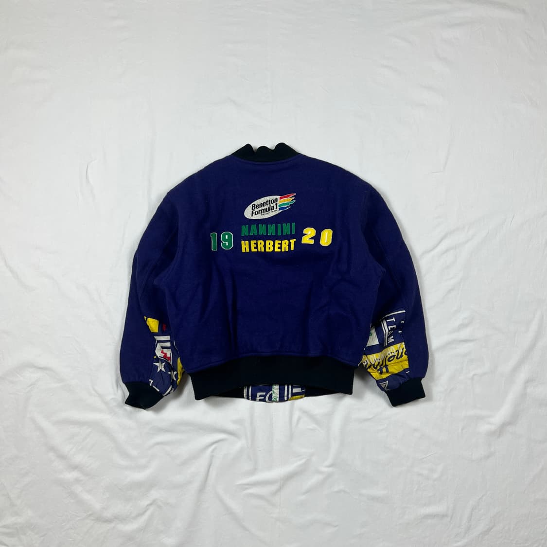 90‘s 베네통포뮬러1 bf1 울 봄버자켓 상품이미지5