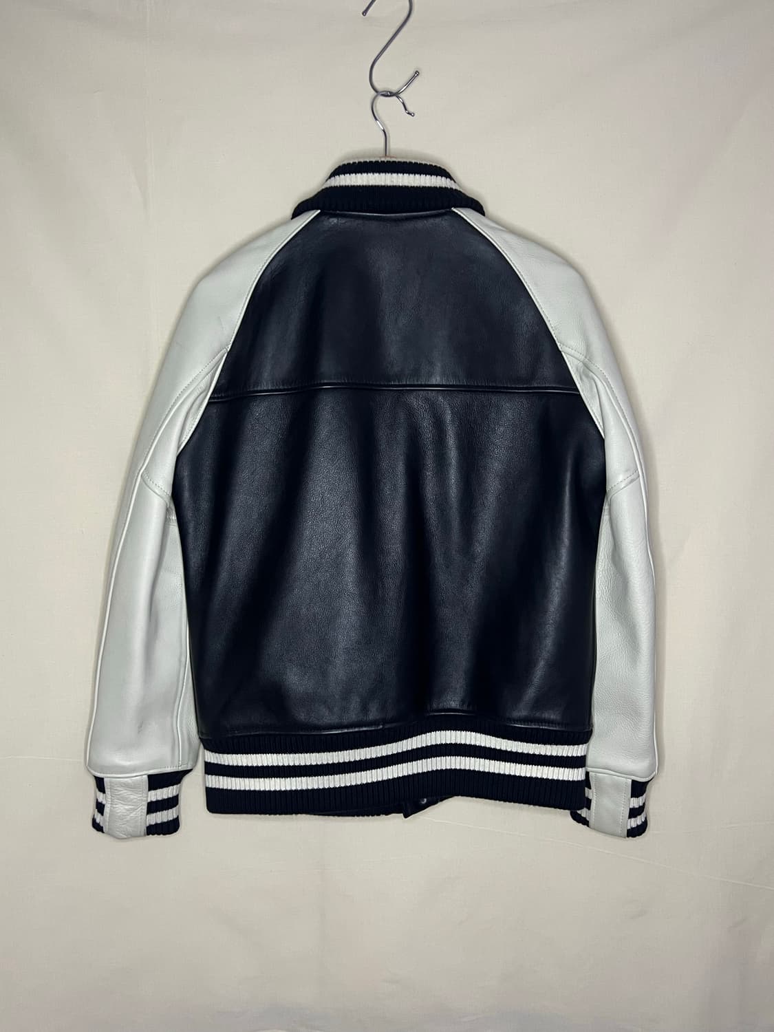 준야와타나베 x 쇼트 리얼레더 스타디움 자켓 상품이미지3