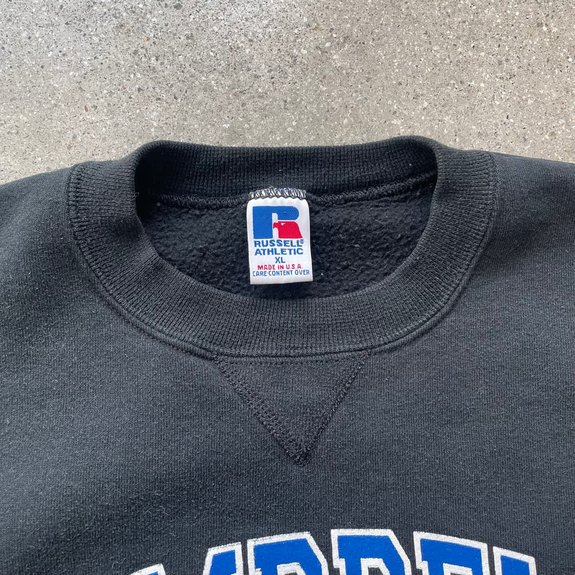 빈티지  러셀 애슬레틱 스웻셔츠 블랙(블루)made in usa 상품이미지2