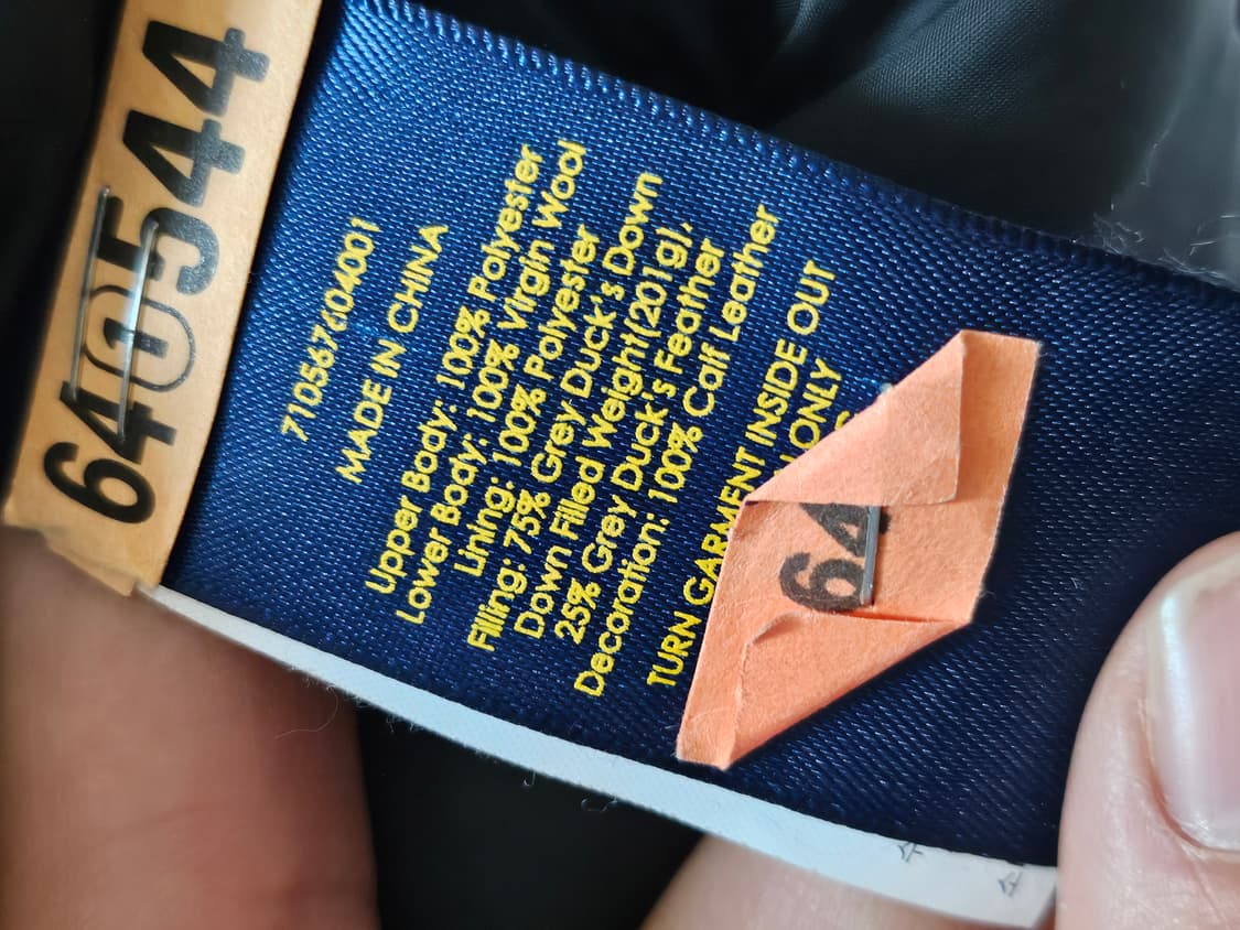 폴로랄프로렌 블랙 레더패치 헌팅 헤비다운 패딩 자켓 M 상품이미지8