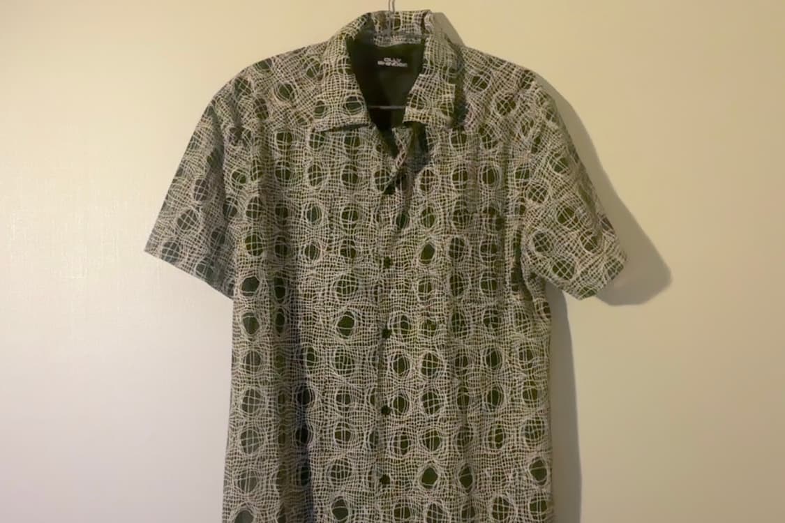[m] olly shinder green warp shirt 상품이미지3