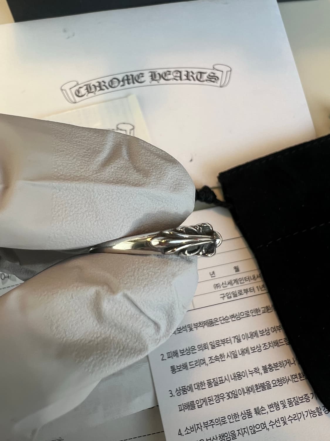 [us8.5] 크롬하츠 베이비플로랄링 상품이미지4