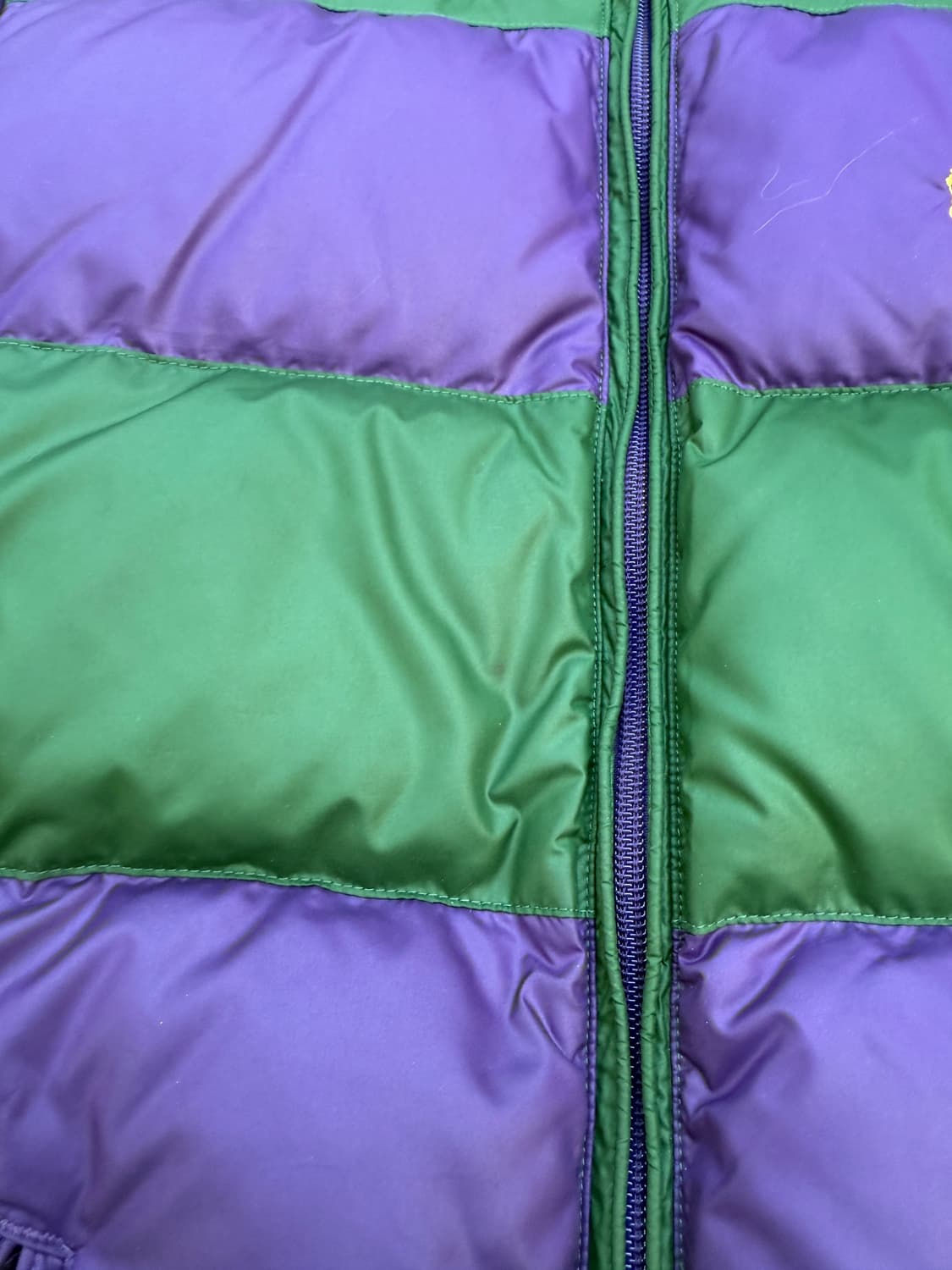 폴로 컬러배색 패딩 상품이미지4