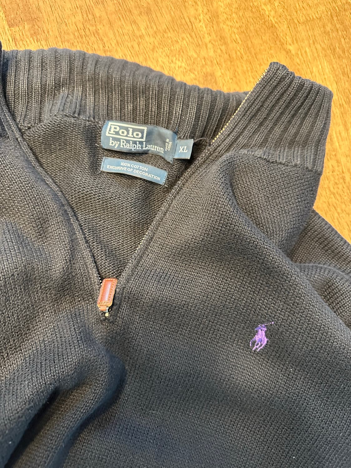 폴로 랄프로렌 반집업 니트 상품이미지2