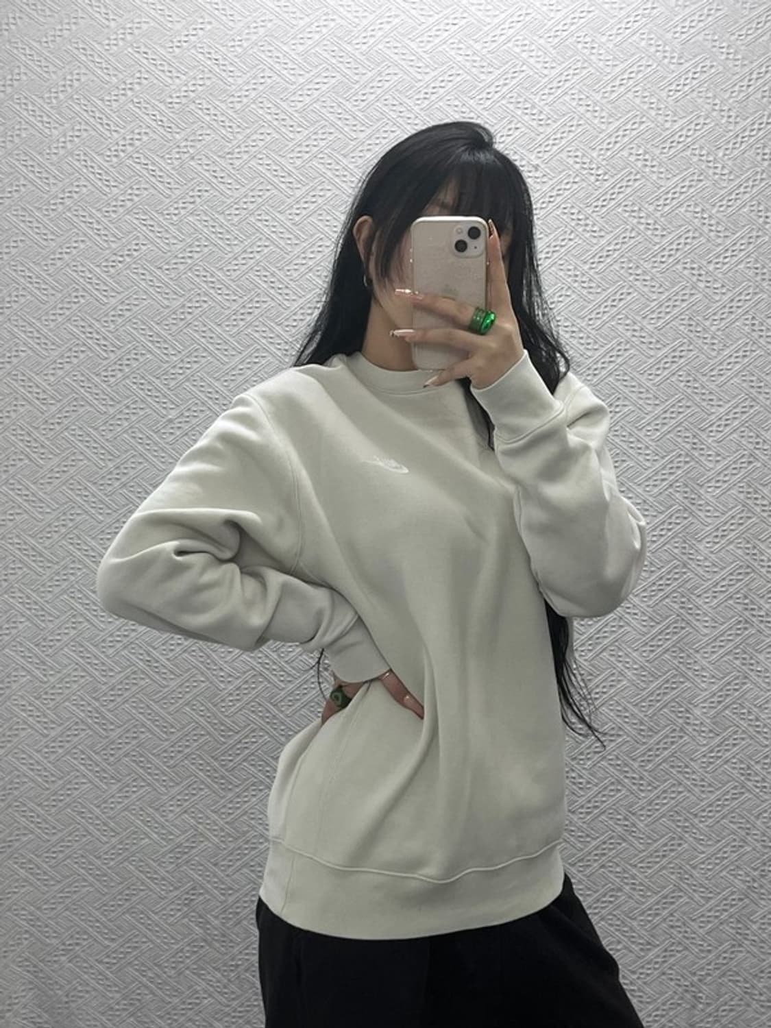 나이키 빈티지 캐주얼 폭닥 기모 맨투맨 L C08221 상품이미지2