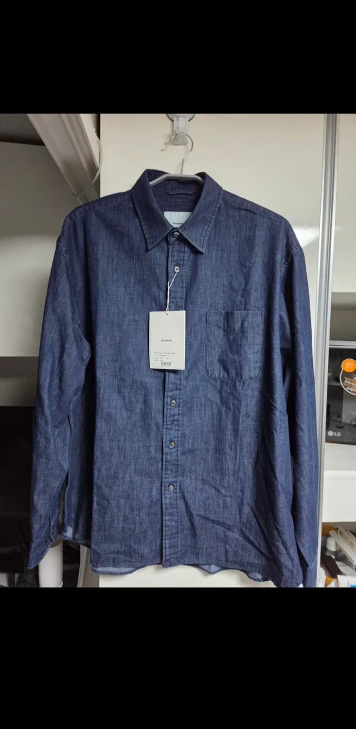 새상품) 인더로우 데님셔츠 블루 4사이즈 상품이미지1