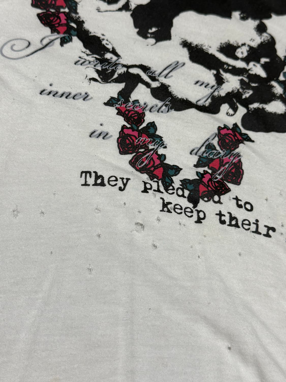 Vkei 스타일 프린팅 민소매 JP vtg 상품이미지6