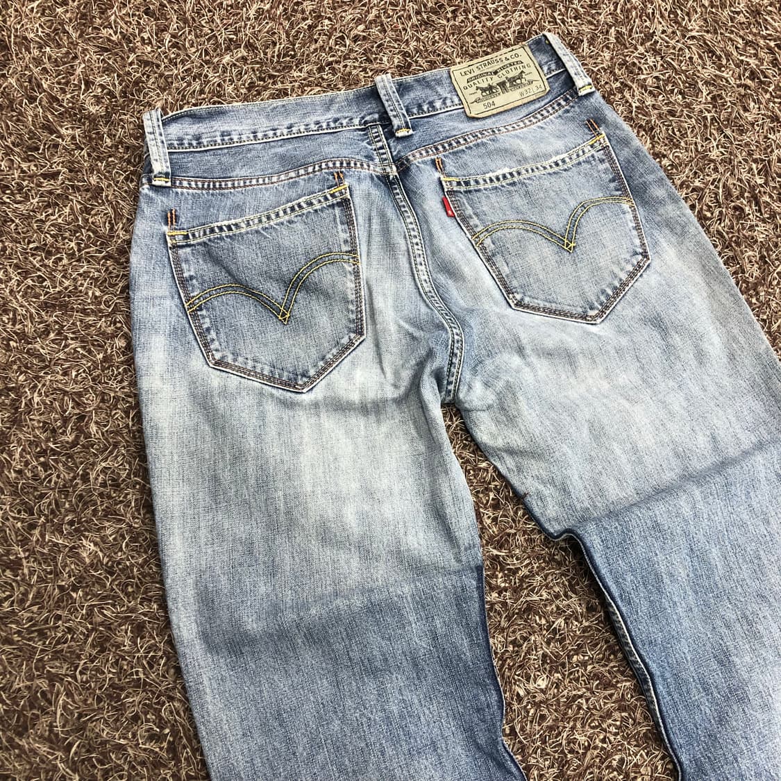 리바이스 504 워싱 데님 팬츠 상품이미지6