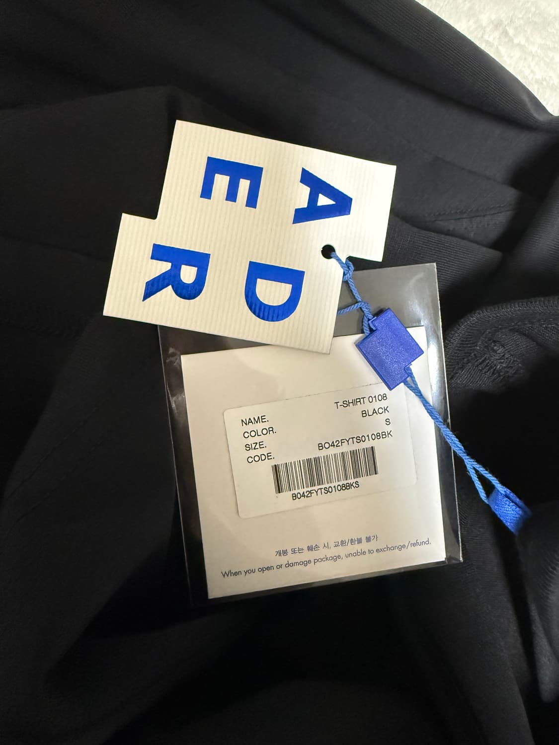 아더에러 한정 반팔 블랙 S 상품이미지4