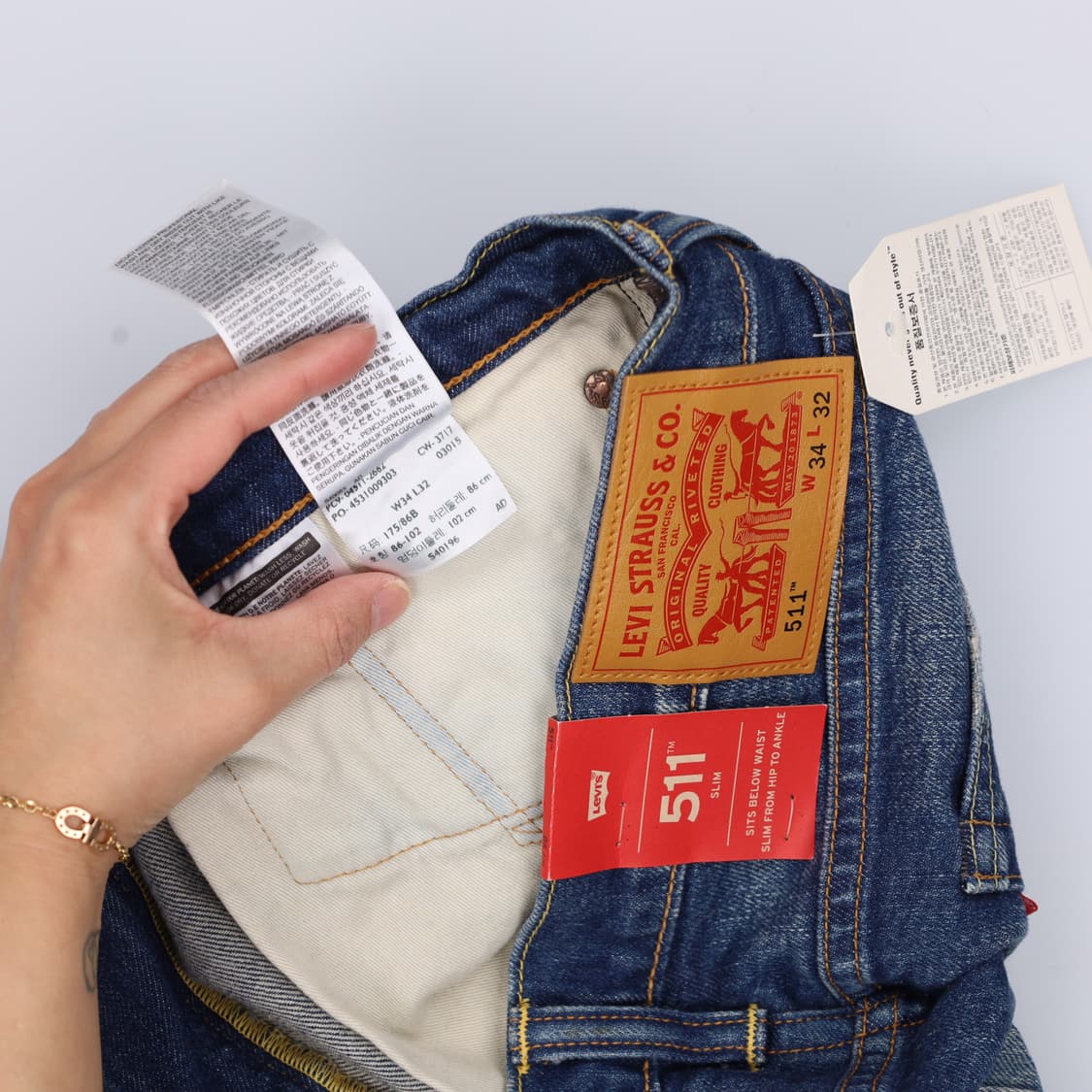 W34L32 새상품 리바이스 데님팬츠 0401H1 상품이미지6