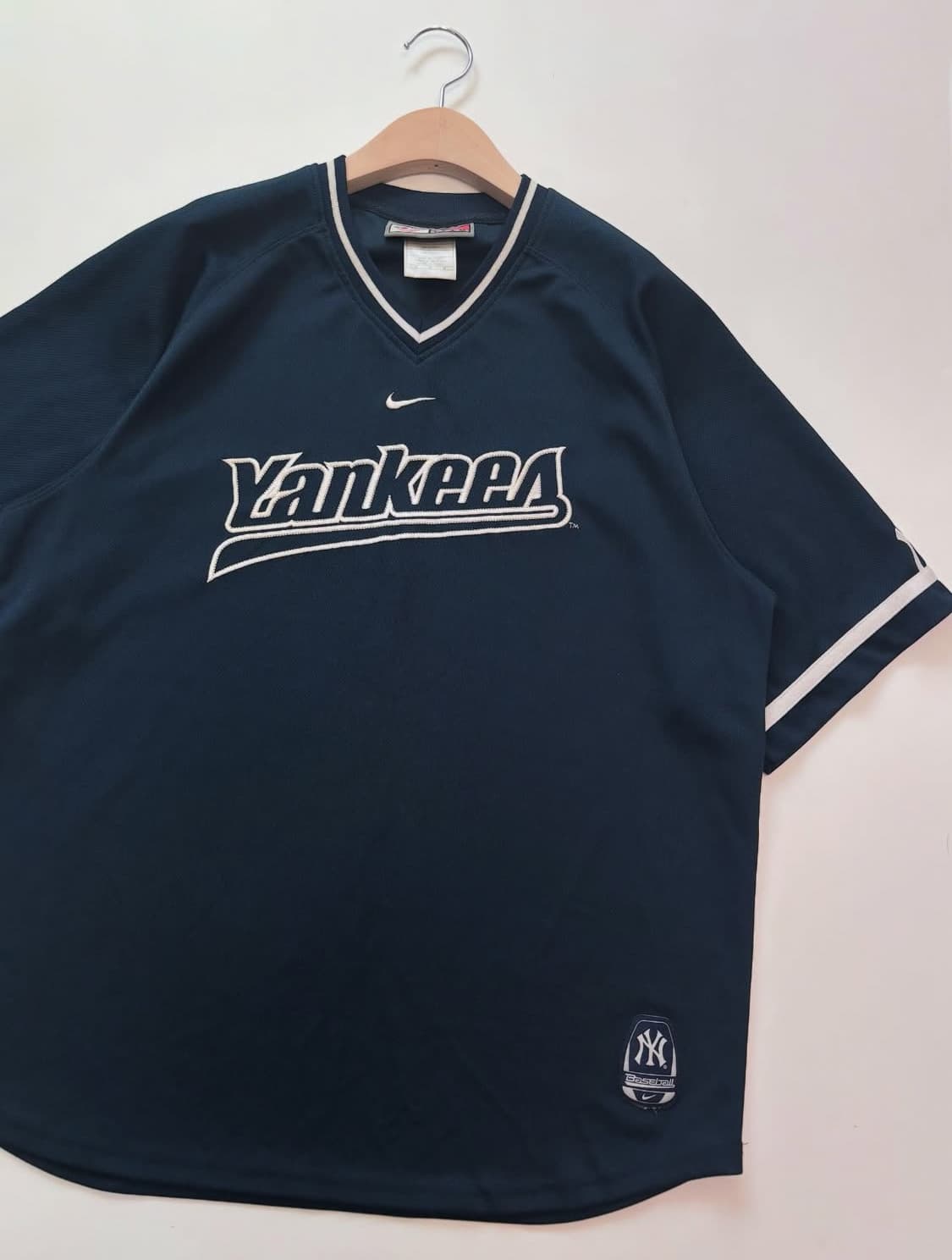 Nike 나이키 뉴욕양키스 베이스볼 네이비 져지 티셔츠 상품이미지5