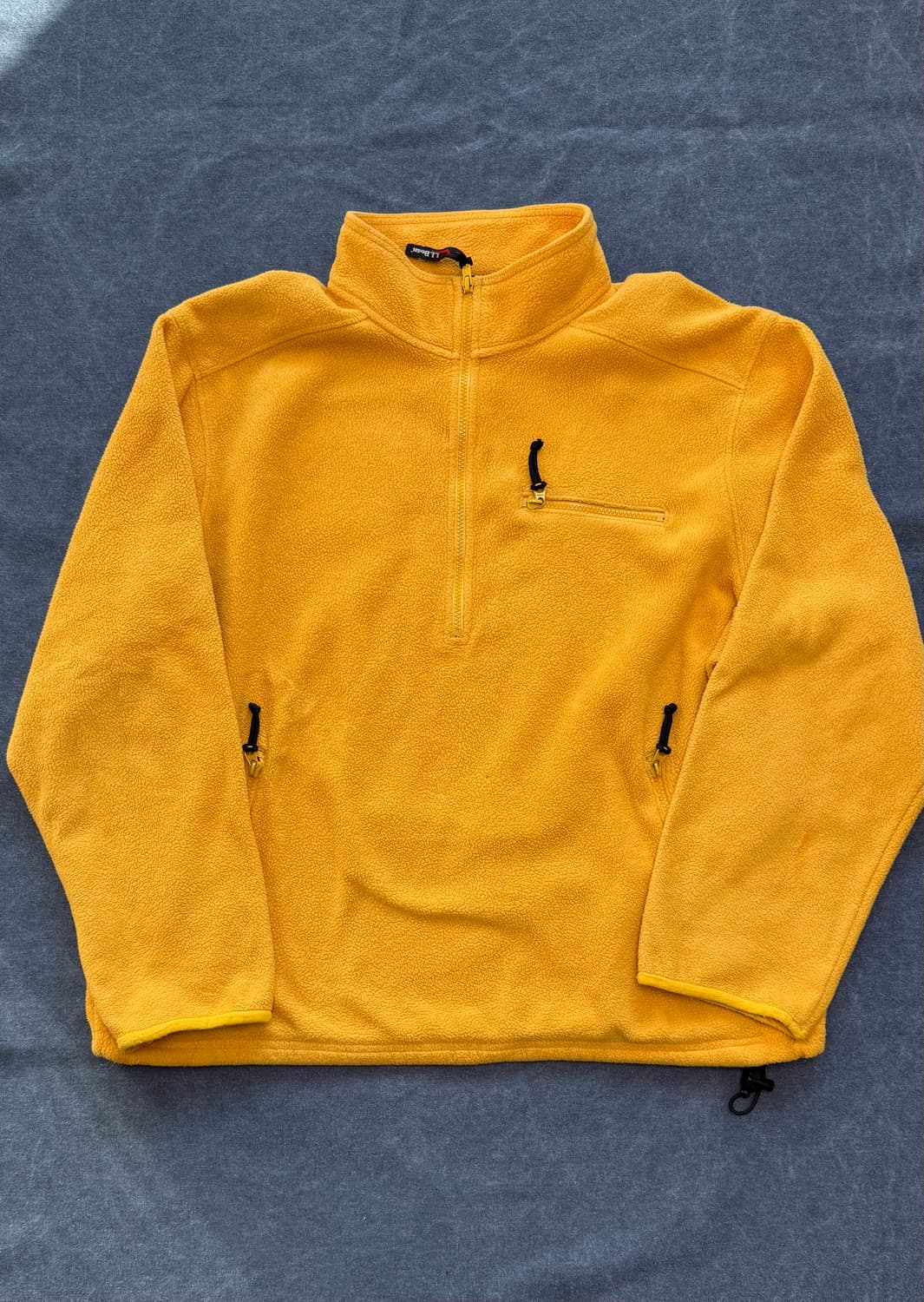 엘엘빈 헤비 플리스 풀오버 옐로우 80s 상품이미지1