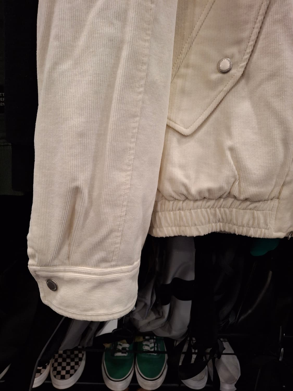 (마지막특가) 마리떼 골덴 안감누빔 점퍼 아이보리  s 상품이미지4