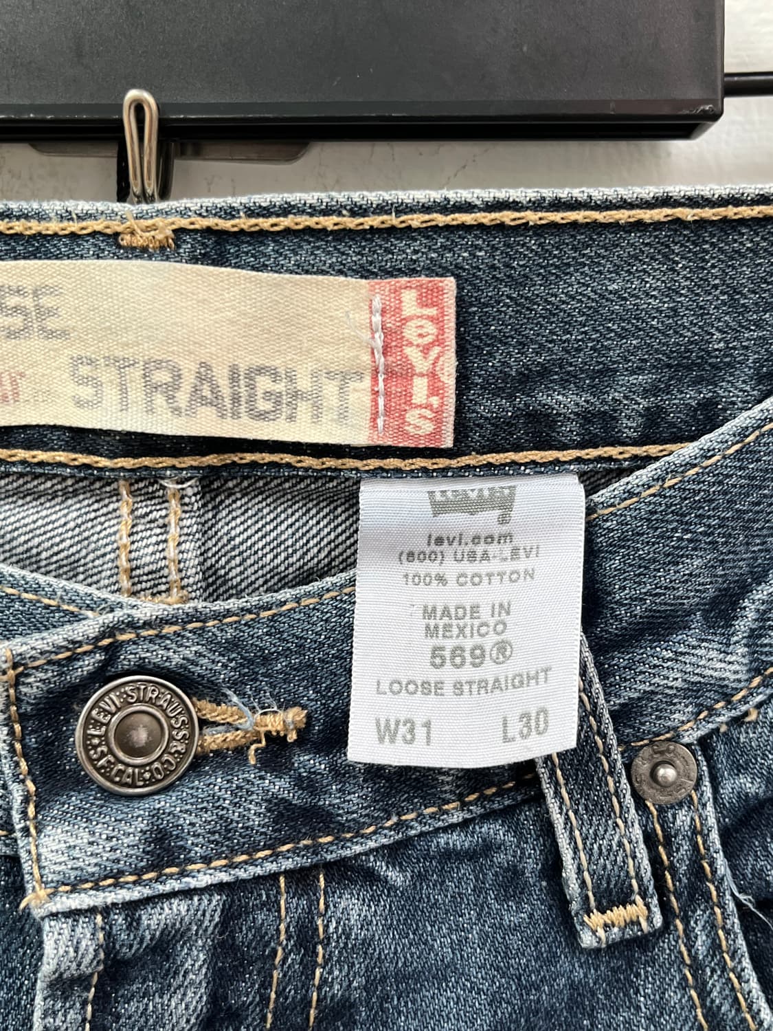 Levis 569 루즈 스트레이트 데님 팬츠 W31 상품이미지5