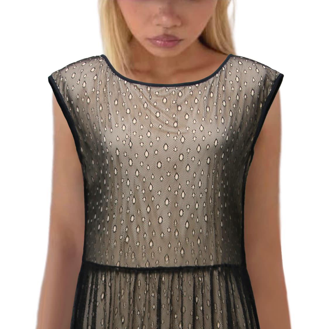 Black Mesh Layered dress 상품이미지1