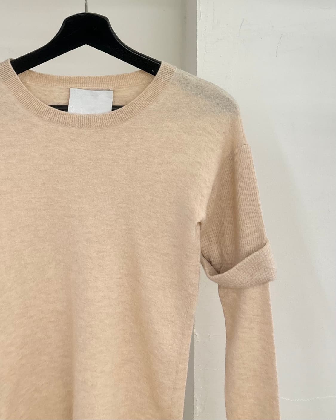 3.1 필립 림 베이지 롤업 레그 울 니트 상품이미지4