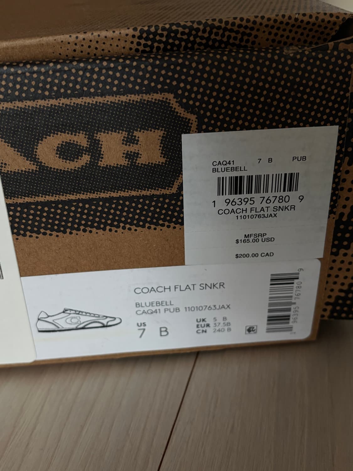 Coach 코치 플랫 스니커즈 us7 / 240  상품이미지5