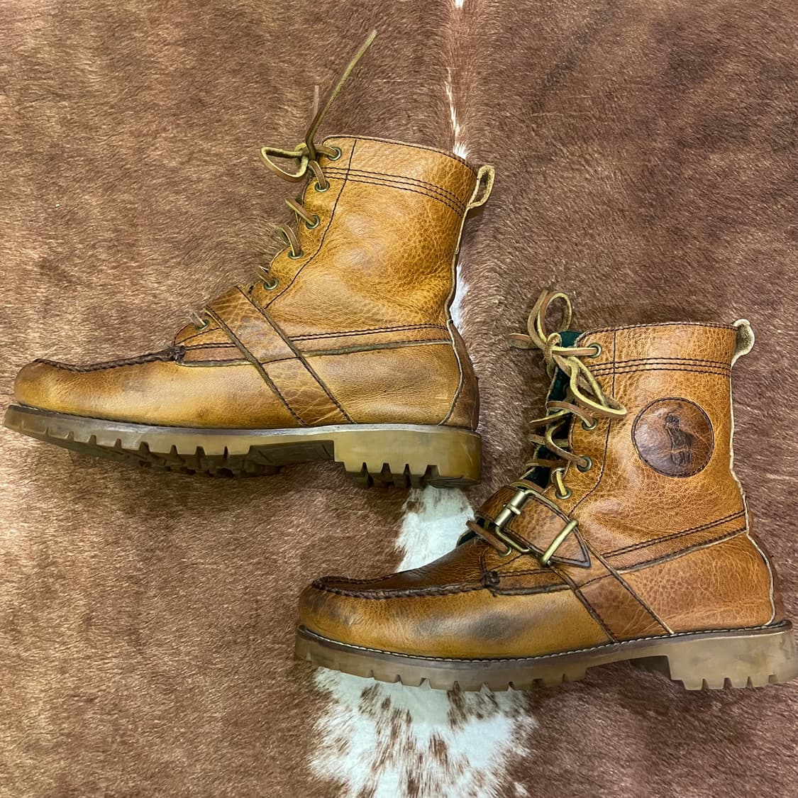 POLO ralph lauren moccasin leather boots 상품이미지5