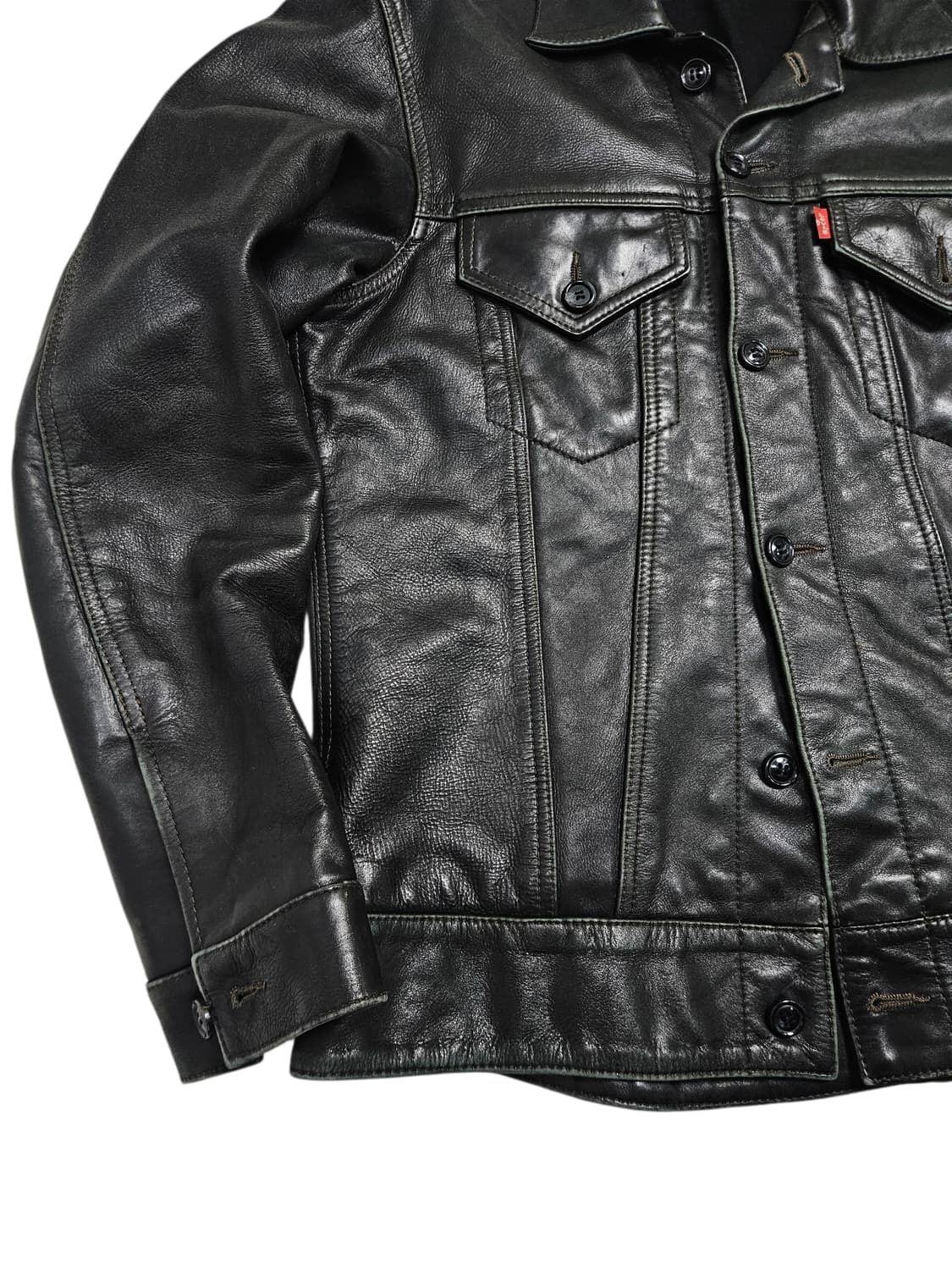 리바이스 레드탭 레더 트러커 자켓 상품이미지4