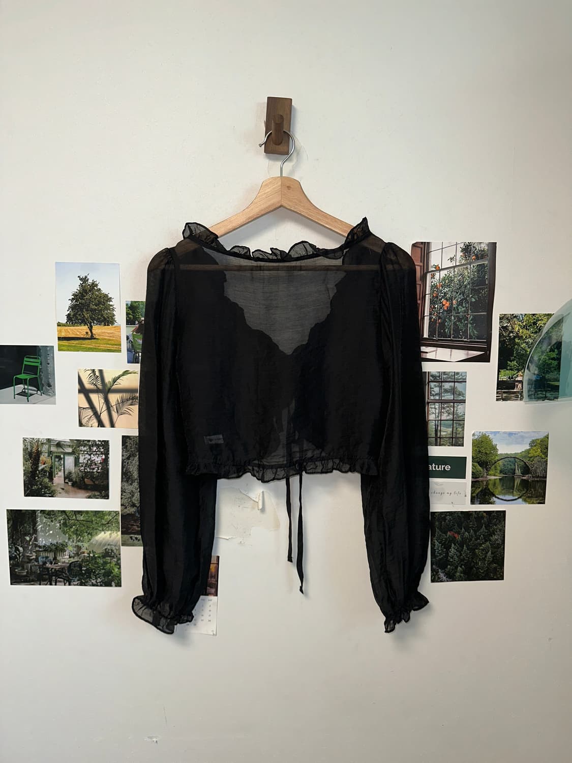 Black crop bolero cardigan  상품이미지3